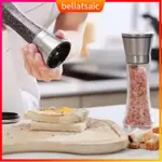 MANUAL GLASS SALT PEPPER MILL GRINDER SPICE GRINDING BOTTLE