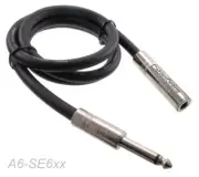 1/4" Mono TS Male to Female Speaker Audio Extension 16AWG 8.2mm OD Cable