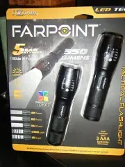 i-Zoom FARPOINT 350 LUMENS TACTICAL FLASHLIGHT FLX1230012, NEW, 240124001