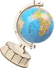 Diy Earth Globe Set for Boys and Girls Wooden Educational Learning Toy Mini Craft Kit