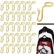 50 Pcs Metal Hanger Connector Hooks Clothes Hanger Connector Extender Hooks