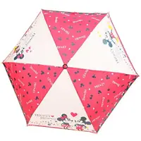 在飛比找樂天市場購物網優惠-大賀屋 米奇 米妮 手把 摺疊傘 抗強風 颱風天 雨傘 傘 
