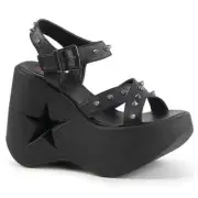 DYNAMITE-02 - Blk Vegan Leather