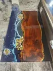 Ocean Epoxy Resin Coffee Table Top, Resin Epoxy Center Table Top Furniture Decor