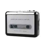 Portable Tape Player Captures MP3 Audio Music Via USB Compatible with Laptops and Personal Computers Converts Cassettes