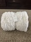 Pottery Barn Fireside Cozy Sherpa Reversible Throw Blanket - 50"x60" Cream NWT!