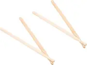 LIGIGWASH 2 Pairs Drumsticks Short Maple Drumsticks Percussion Instruments Safe and Durable for All Drum Types