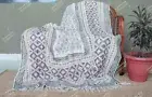 Throw Blanket, Cotton Flannel Home Decor, All Season Reversible Sherpa Bedding