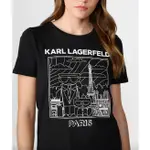 新品卡爾老佛爺 KARL LAGERFELD PARIS 女款短袖T恤 短T TEE KARL AND CHOUPETT