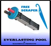 Chloromatic P100 Salt Water Pool Chlorinator Cell P 100 With Lead FREE Scraper