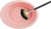Makeup Brush Cleaner | Folding Silicone Cosmetic Brushes Scrubber Bowl | Portable Cleansing Mats Washing Tool for Women's Brushes, Sponge and Puff Helves