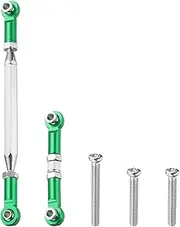 uxcell Adjustable Turnbuckles Camber Link Linkages Aluminum Alloy Upgrade Parts RC Car Steering Pull Rod Servo Linkages Tie Rod for MN 1:12 D90 RC Car Crawler,Green