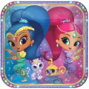 Shimmer and Shine 8 9" Lunch Plates Birthday Party