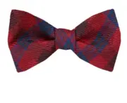 Men's 100% Silk Designer Red Self Tie Bowtie - Business, Formals, Weddings