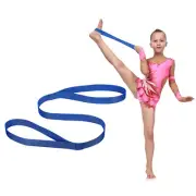 3.3ft Stretch Strap with Loops Cheerleading Stunt Yoga Strap, Dark Blue