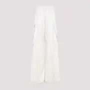 [Rick Owens] Rick Owens-Dinge White Acetate Cargobelas Pants-Donna 40 IT