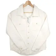 NEW Travis Mathew Women’s Cressida Eggnog Quilted Cloud Collection Shirt L NWT