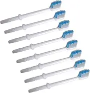 NULYLU 8 Pack Toothbrush Heads Replacement Brush Heads for Boys and Girls Adults Soft Bristles Brush Compatible Water Flossers