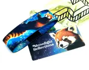 ZOX **MOONLIGHT REFLECTIONS** Silver Strap med Mys NIP Band w/Card RED PANDA