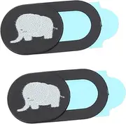 CONGARTENO Laptop Camera Cover Slide 2 Pcs Webcam Cover Adhesive Easy to Use Privacy Protection c