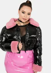 [HOROSCOPEZ] Plus Manifesting Money Crop Puffer Jacket