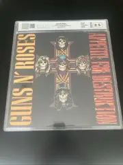 Guns N' Roses Appetite for Destruction 1987 LP Vinyl Record Album AMG Graded 8.5