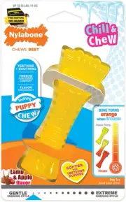 Freezer Knuckle Bone Puppy Chew Toy, Soothing Teething Toys for Puppies, Color C