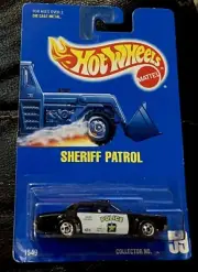 Hot Wheels Vintage 1990 Sheriff Patrol #59 Police Car 1:64
