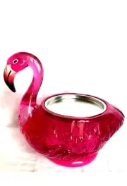 NEW Bath Body Works Flamingo Light-Up Water Globe (Single Wick Candle Holder)