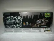 1966 CLASSIC TV BATMOBILE & FIGURES LIGHTS JADA 1:18 OPENING HOOD DOORS & TRUNK