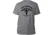 Foo Fighters Unisex Adult Stencil T-Shirt (Grey) - UTRO1838