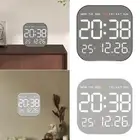 Digital Wall Clock Modern LED Alarm Clock for Livingroom Bedroom Study Room