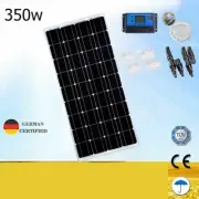 350W Fixed Solar Panel Kit 12V 350Watt Mono Caravan Camping Power Charge Battery