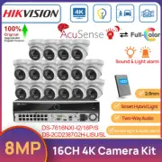 Hikvision 16CH Security CCTV System 8MP Dual Light ColorVu IR Camera 2-Way Audio