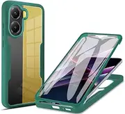 Protective Case Clear Case Compatible with Xiaomi Poco X7 Pro 5G/Turbo 4 Case,Full Body Case Transparent Phone Case,Built-in Screen Protector 360° Full Body Protective Dustproof Shockproof Case Case