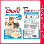 6 x INABA Cat Churu 4Pack 56g Tuna Scallop