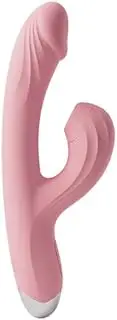 Sucking Rabbit Vibrator Dildo G-Spot Multi Speed Vibration Dual Stimulation Clit Stimulator Suction Clitoral Massager Women Wand Adult Sex Toy (Black)