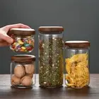 Kitchen Supplies Sealed Jar Transparent Food Storage Container for Spice Sugar