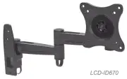 Universal 13"-27" Double Arm Articulating TV Wall Mount, Manhattan 423670