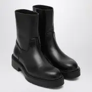 [The Row] Nobilis TR Black Leather Boot 36 IT Black