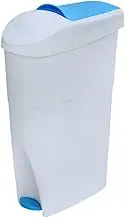 Sanitary Bin Light Blue White Slim Lady Female Waste Disposal