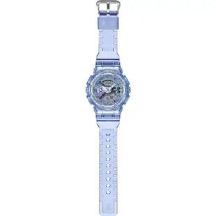 【CASIO 卡西歐】G-SHOCK 未來系列 半透明女錶手錶(GMA-S110VW-6A)