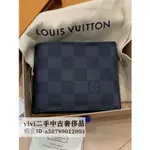 現貨二手 LV 路易威登 N60053 AMERIGO 短夾 棋盤格 帆布 男士錢包 實拍 專櫃正品