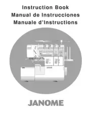 Janome 1200D Sewing Machine Overlocker Instruction Manual