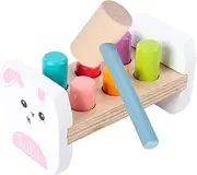 KOMBIUDA 1 Set Knock Portable Hammering Game for Interactive Educational Plaything Early Learning Development Safe and Design