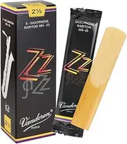 Vandoren jaZZ Baritone Saxophone Reeds 5 Pieces, Strength 2.5
