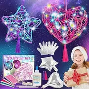 Art and Crafts Kit for Kids 3D String Art Kit for Girls Boys Craft Kits