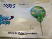 Vintage Super Shape "50" Sucks Lollipop Mylar Balloon