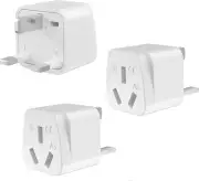 3PCS UK Travel Adapter, AU to UK Travel Plug, Australia to UK Travel Plug