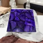 Square Purple Agate Coffee Table Top Crystal Stone Console Bar Furniture Decors